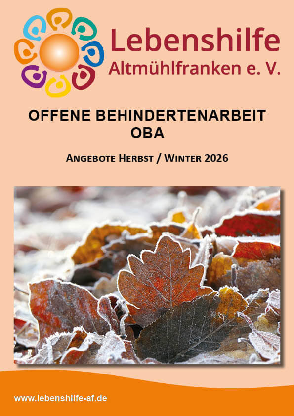 Lebenshilfe Altmühlfranken OBA Broschüre Herbst/Winter 2026 als PDF Download